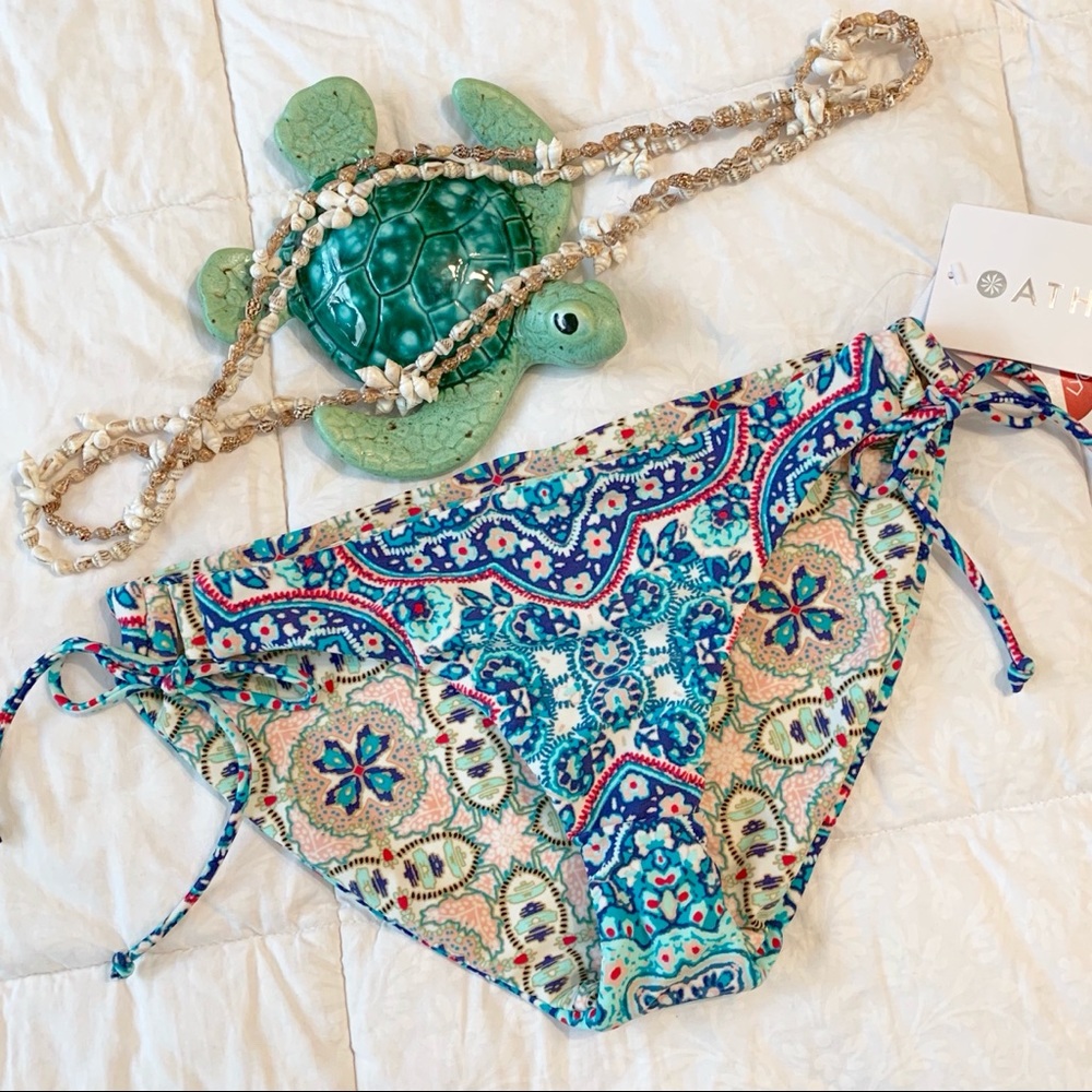 Athleta Monaco Sapphire Reversible Bikini Bottoms